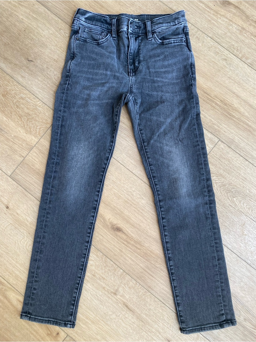 Old Navy Kids Gray Wash Slim Stretch Jeans - Boy’s Size 12